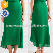 New Fashion Asymmetric Crepe Midi Summer Daily Skirt DEM/DOM Manufacture Wholesale Fashion Women Apparel (TA5107S)